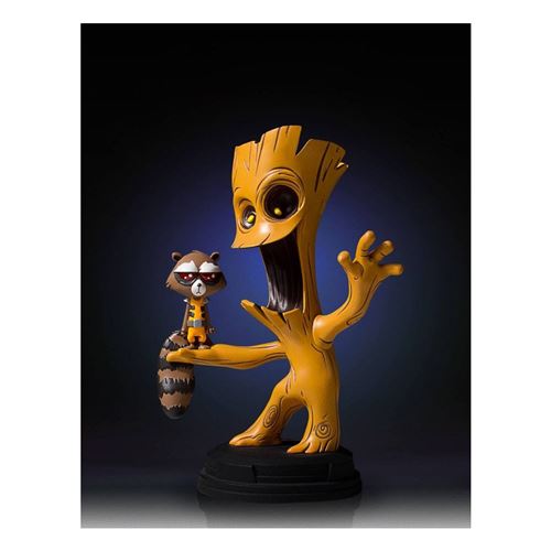Statue en résine de raton laveur animé de style animé et de studios de géant