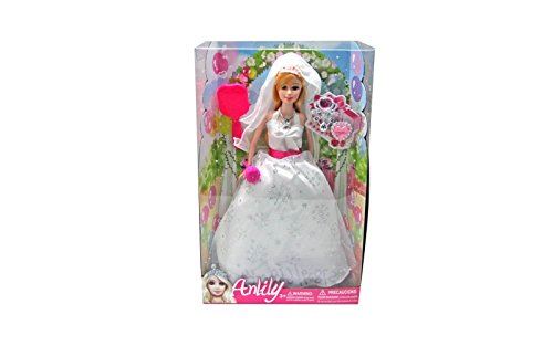 KIDZ CORNER anlily Bride with Accessories - Doll Imported from Italy