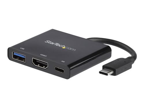 StarTech.com Adaptateur USB-C vers HDMI 4K - Power Delivery et port USB-A - Station d accueil - USB-C / Thunderbolt 3 - HDMI