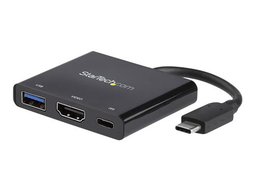StarTech.com USB-C to HDMI Adapter - 4K 30Hz - Thunderbolt 3 Compatible - with Power Delivery (USB PD) - USB C Adapter Converter (CDP2HDUACP) - Station d'accueil - USB-C / Thunderbolt 3 - HDMI