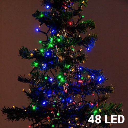 Guirlande de noel lumineuse colorée à 48 LED - Décoration