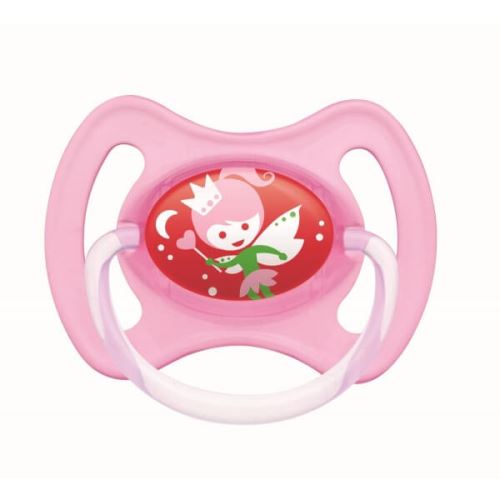 Lot de 2 sucettes anneau nuit 18 mois+ fée rose - mam