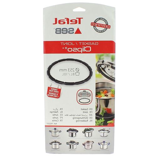 Joint pour cocote clipso 8 et 10 l - Seb - Noir - Silicone