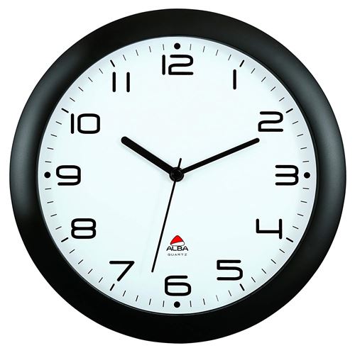 Horloge Alba Alba horloge silencieuse 30cm quartz - noir - 30,5x30,5x5cm