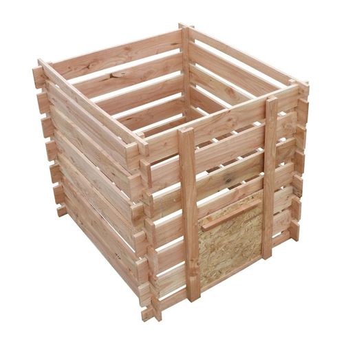 Cihb - Composteur en bois de douglas naturel 700 litres