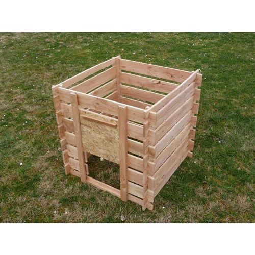 Cihb Composteur En Bois De Douglas Naturel 700 Litres