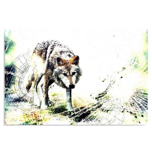 Toile Tableau imprimé Image décorative murale Canevas Loup 4 70x50