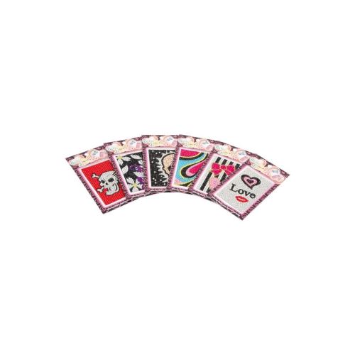 Stickers glitter DESIGNS ensemble de 6