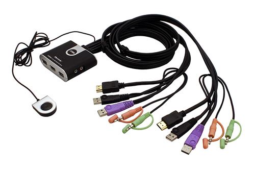 Aten Switch CS692-AT Commutateur 2 x USB / 2 x HDMI / 2 x Audio ports