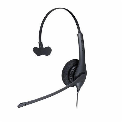 Jabra Biz 1500 Téléphone Micro-Casque Supra-Auriculaire Filaire Mono Noir Suppression Du Bruit Du Microphone, Noise Cancelling