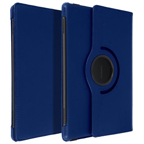 Avizar Étui pour Huawei Mediapad T5 10'' Housse Intégrale Support Rotatif 360° Bleu