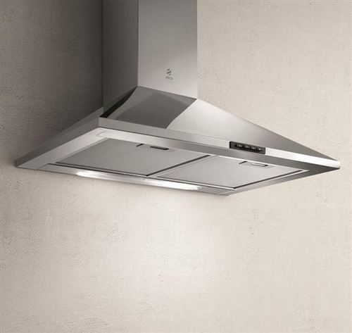 Elica Missy PB IX/A/60 - Hotte - hotte décorative - largeur : 60 cm - profondeur : 45 cm - extraction et recirculation (avec kit de recirculation supplémentaire) - acier inoxydable