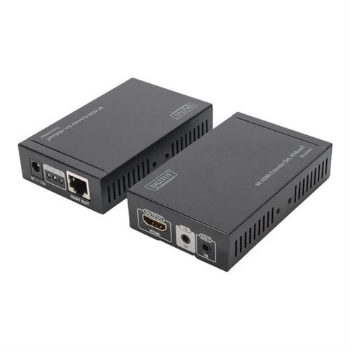 DIGITUS Professional DS-55501 4K HDMI Extender Set Prolongateur audio-vidéo HDBaseT jusqu'à 100 km