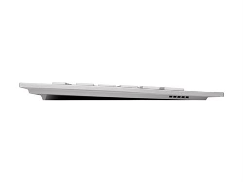 CHERRY DW 8000 - Toetsenbord en muis set - draadloos - 2.4 GHz - QWERTZ - Duits - wit, zilver
