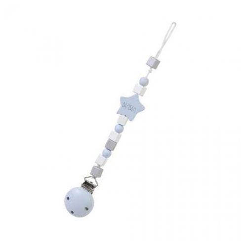 BamBam attache-sucette Pacifierjunior 23 cm bleu clair