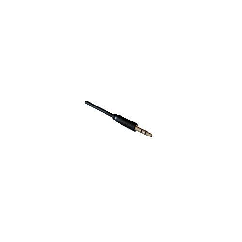 Lineaire - a195na5 jack 3.5mm stéréo mâle mâle extra fin - 0,5m noir