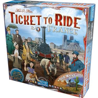 Jeu de stratégie Asmodée Aventuriers du rail (les) France/Old West