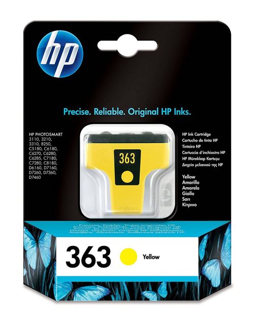 HP - 363 - Cartouche d'encre d'origine - Jaune