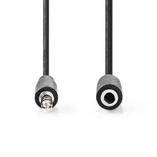 Câble audio stéréo 3,5 mm mâle - 3,5 mm femelle 10 m noir nedis