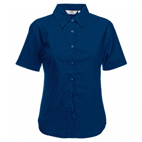 Fruit Of The Loom - Chemisier à manches courtes - Femme (36) (Bleu marine) - UTBC398