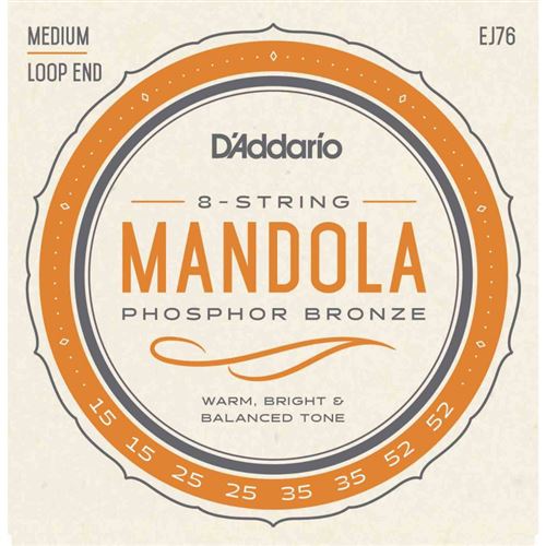 Daddario Bronze Phosphor Ej76 15-52 - Jeu De Cordes Mandole - Image 3