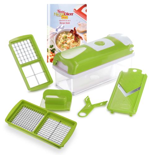 Genius Nicer Dicer Smart Accessoires Rape fine et grossiere Recipient collecteur avec couvercle