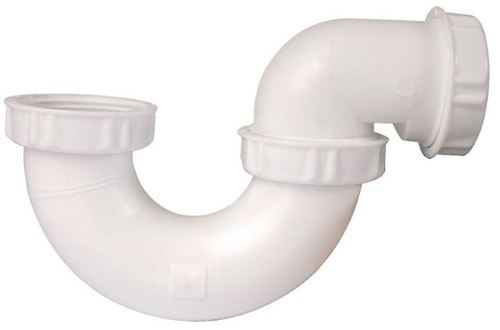 Siphon de baignoire en PVC sortie orientable blanc - VALENTIN - 00 560200 001 00