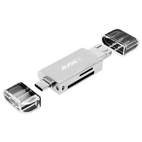 AKASHI Lecteur De Carte - Sd / Micro Sd 3 En 1