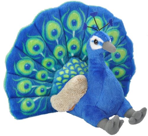 Wild Republic Peacock Plush, Peluches, Peluches, Cadeaux pour les enfants, Peluches 12 pouces