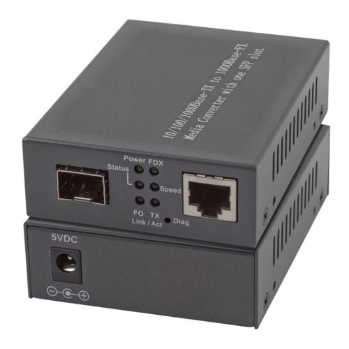 Efb elektronik el029 1000mbit s multimode, monomode noir convertisseur de support réseau