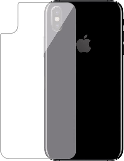 Verre trempé transparent arrière pour iPhone X/XS