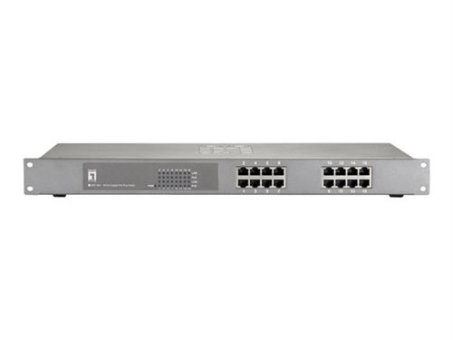 Levelone gep-1621w380 gigabit ethernet (10 100 1000) gris commutateur réseau