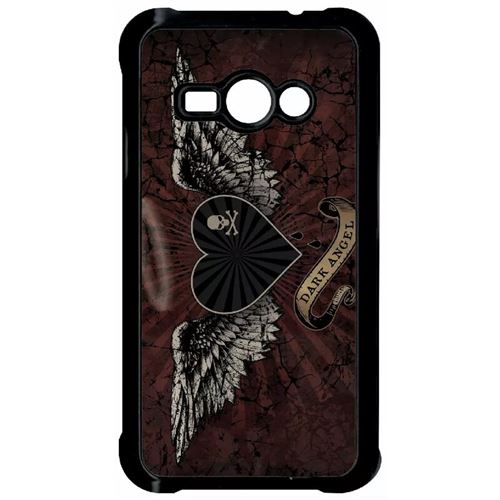 Coque Samsung Galaxy J1 Ace Gothique Dark Angel Tetes De Mort