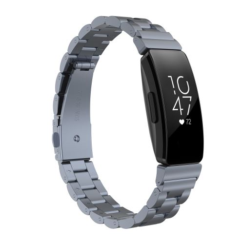 Bracelet en Acier WISETONY inoxydable pour Fitbit inspire HR - Gris