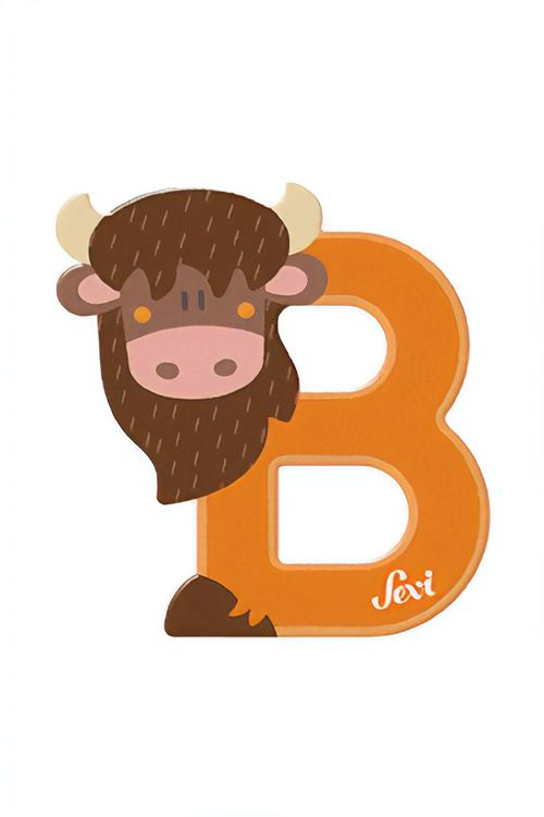 Sevi animal lettre B 10 cm marron