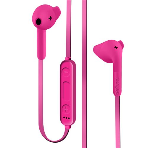 DeFunc BT Earbud BASIC HYBRID - Écouteurs avec micro - intra-auriculaire - Bluetooth - sans fil - rose