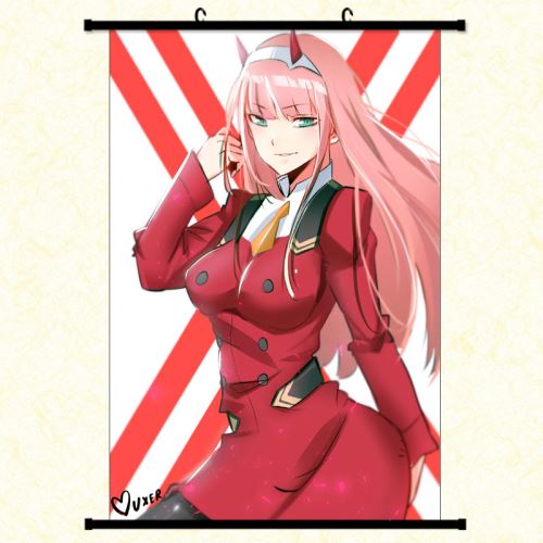 Poster en toile étanche avec cadre en PVC - DARLING in the FRANXX (#662),30X45 CM