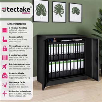 106 Sur Tectake Armoire Metallique De Bureau De Rangement 2