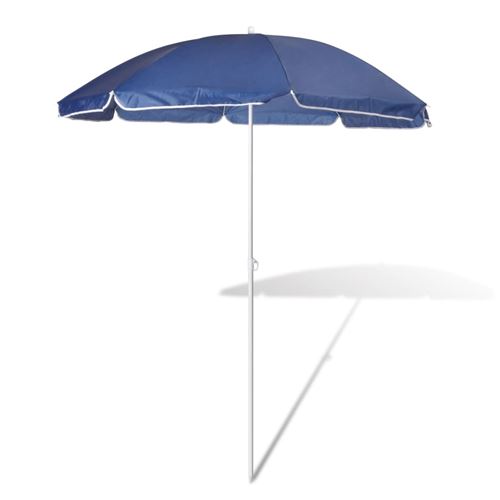 180cm Parasol de plage bleu