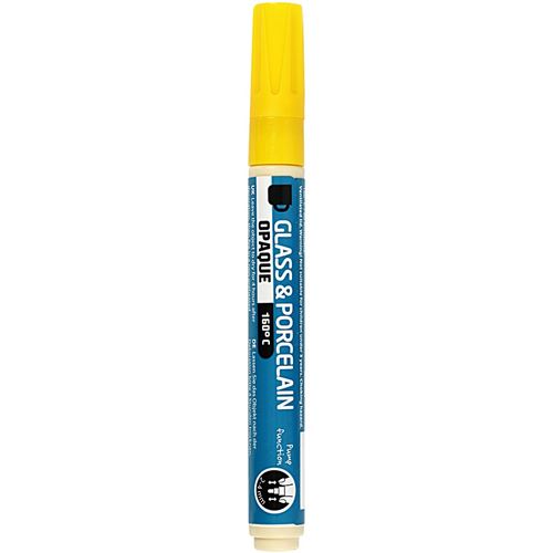 Creotime peinture stylo verre et porcelaine jaune