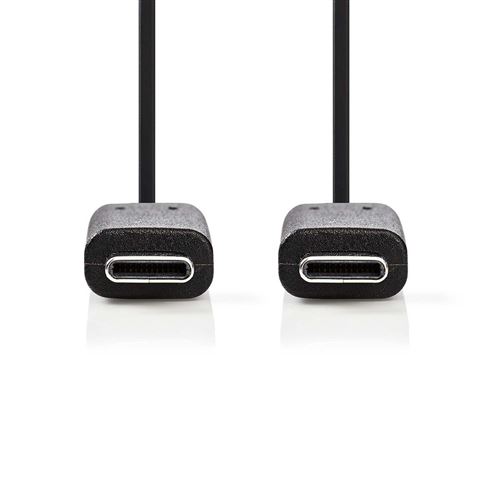Nedis Câble USB USB-C avec alimentation (P) pour USB-C avec alimentation (P) USB 3.1 Gen 1 1 m noir
