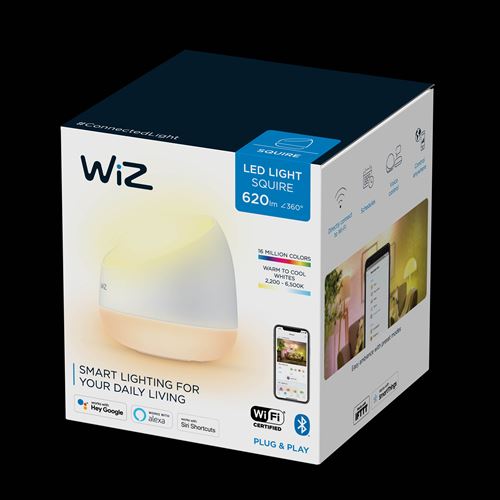 WiZ SQUIRE WiZ Portable 9W 22-65K RGB 871951455302600 Lampe à LED de table LED 9 W blanc