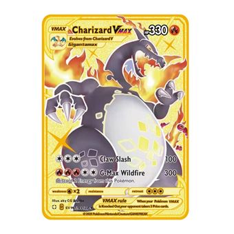 7€93 sur Carte de jeu en métal anglais pour Pokémon Charizard Vmax