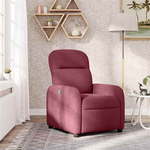 Non Communiqué Rouge Vidaxl Fauteuil Réglable Tissu Bordeaux