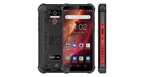 Téléphone incassable oukitel wp5, grande batterie 8000 mah, 4go ram + 32go rom, smartphone antichoc étanche, écran 5,5 pouces, avec 4 lampes de poche
