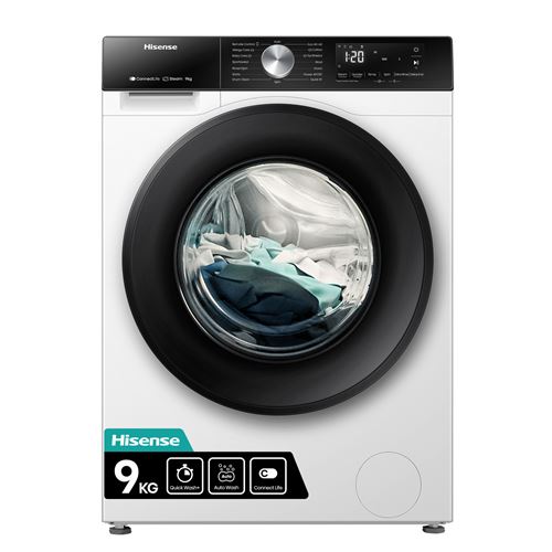 Lave Linge Hublot Hisense Wf3S9043Bw3 9 Kg 1400 Tr/Min 60 Cm