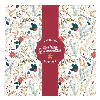 Boîte à Gâteau Imprimée Noël 25cm Blanc & Rouge - 1