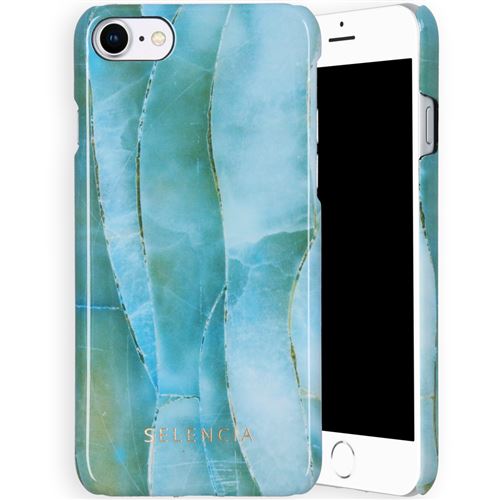 Coque pour iPhone SE (2020) / 8 / 7,iPhone 6/6s Selencia Agate Blue/Bleu