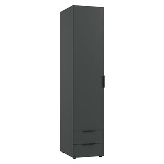 Armoire Meuble de rangement 1 porte coloris cambrian - Hauteur 180 x Longueur 40 x Profondeur 35 cm - Maison