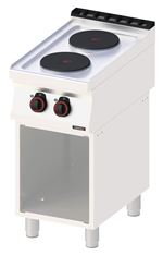 Fourneau électrique 2 feux avec soubassement 40 Casselin